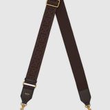 Oroton Logo Bag Strap | Dark Chocolate (PRE-ORDER)