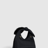 Oroton Myrtle Satin Mini Bag | Black (PRE-ORDER)