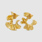 Oroton Coral Medium Hoop | Worn Gold (PRE-ORDER)