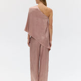 Third Form Crush One Shoulder Cape | Dust