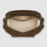 Oroton Mica Large Bowler Suede | Husk Brown (PRE-ORDER)
