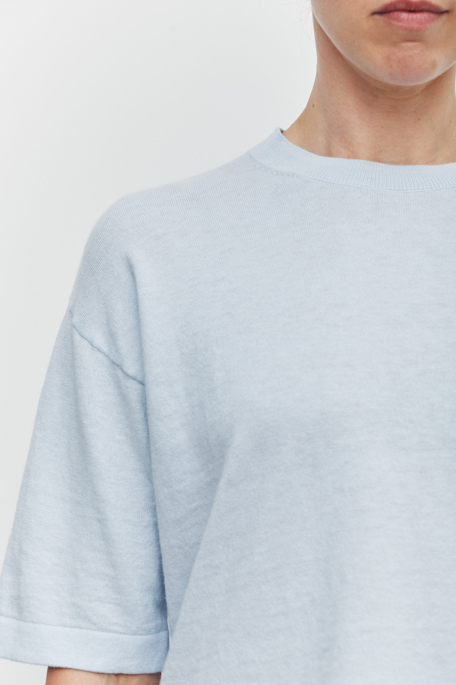 Kensy Cotton Cashmere Tee Powder Blue