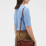 Oroton Mica Bowler Vegan Leather | Dark Chestnut