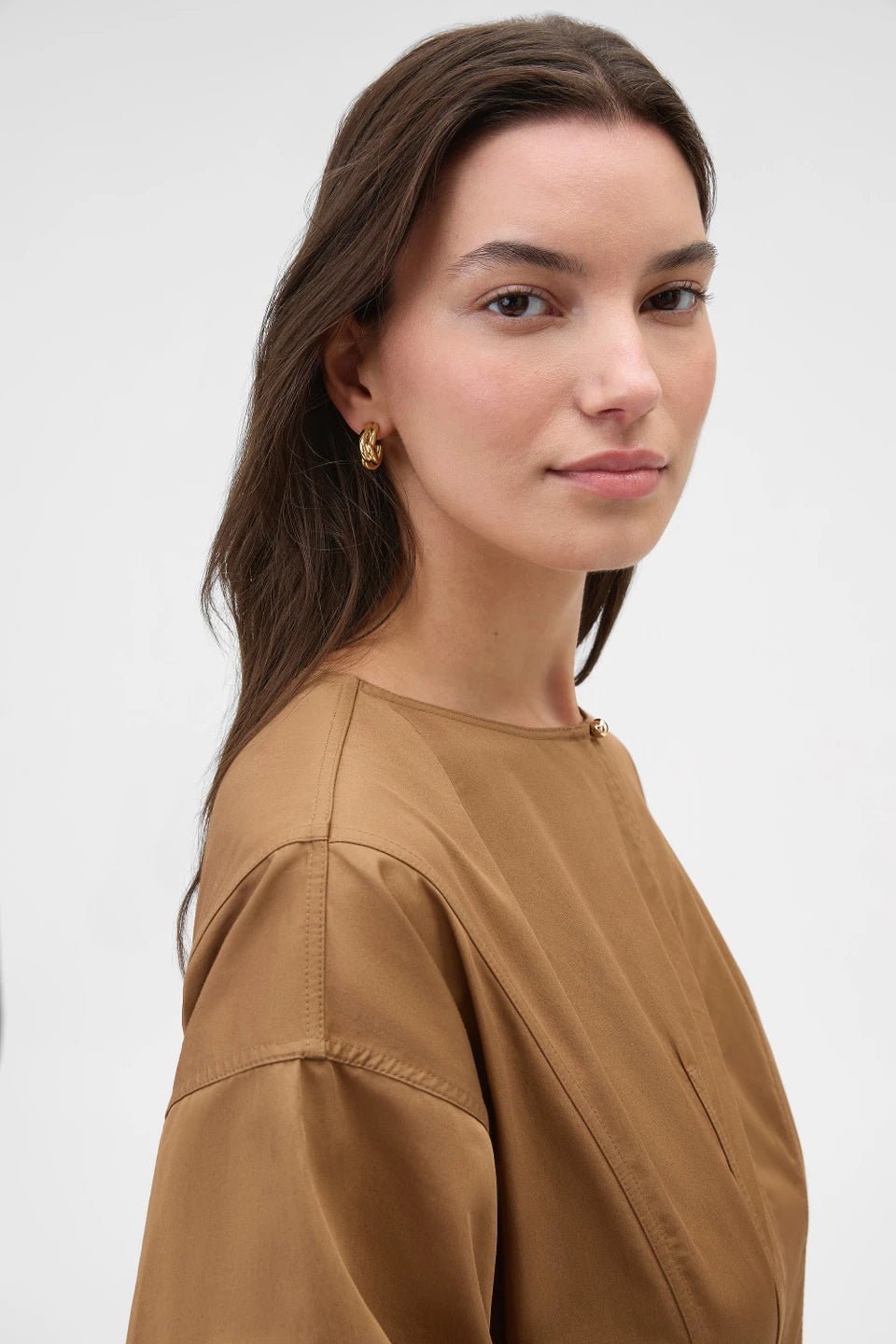 Oroton Briar Hoop Earring | Gold (PRE-ORDER)