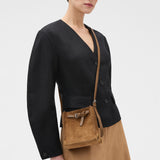 Oroton Margot Tiny Bucket Bag Suede | Teak (PRE-ORDER)