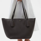 Oroton Alba Tote Pebble | Dark Chocolate (PRE-ORDER)