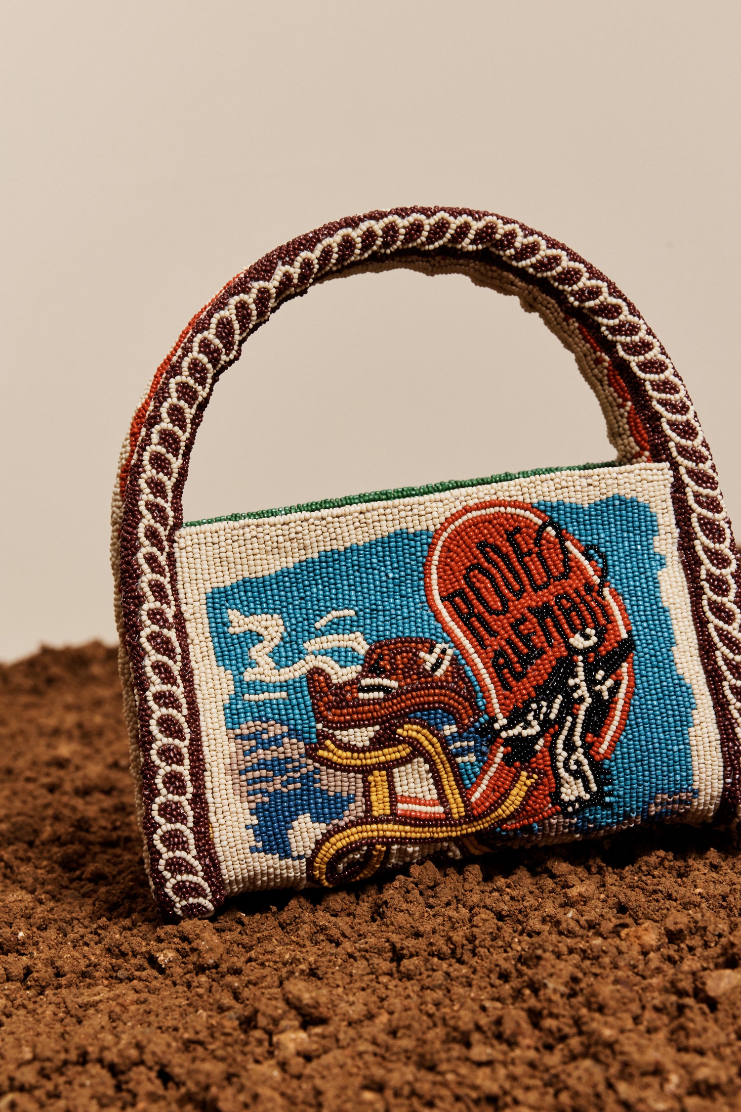 ACE BEADED BARREL BAG