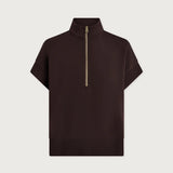 Varley Ritchie Short Sleeve Sweat | Coffee Bean (PRE-ORDER)