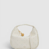 Oroton Clara Mini Bag Studded | Warm White (PRE-ORDER)