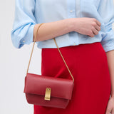 Oroton Etta Mini Clutch Smooth | Garnet (PRE-ORDER)