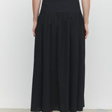 Sarah Cotton Maxi Skirt Black