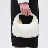 Oroton Clara Mini Bag Studded | Warm White (PRE-ORDER)