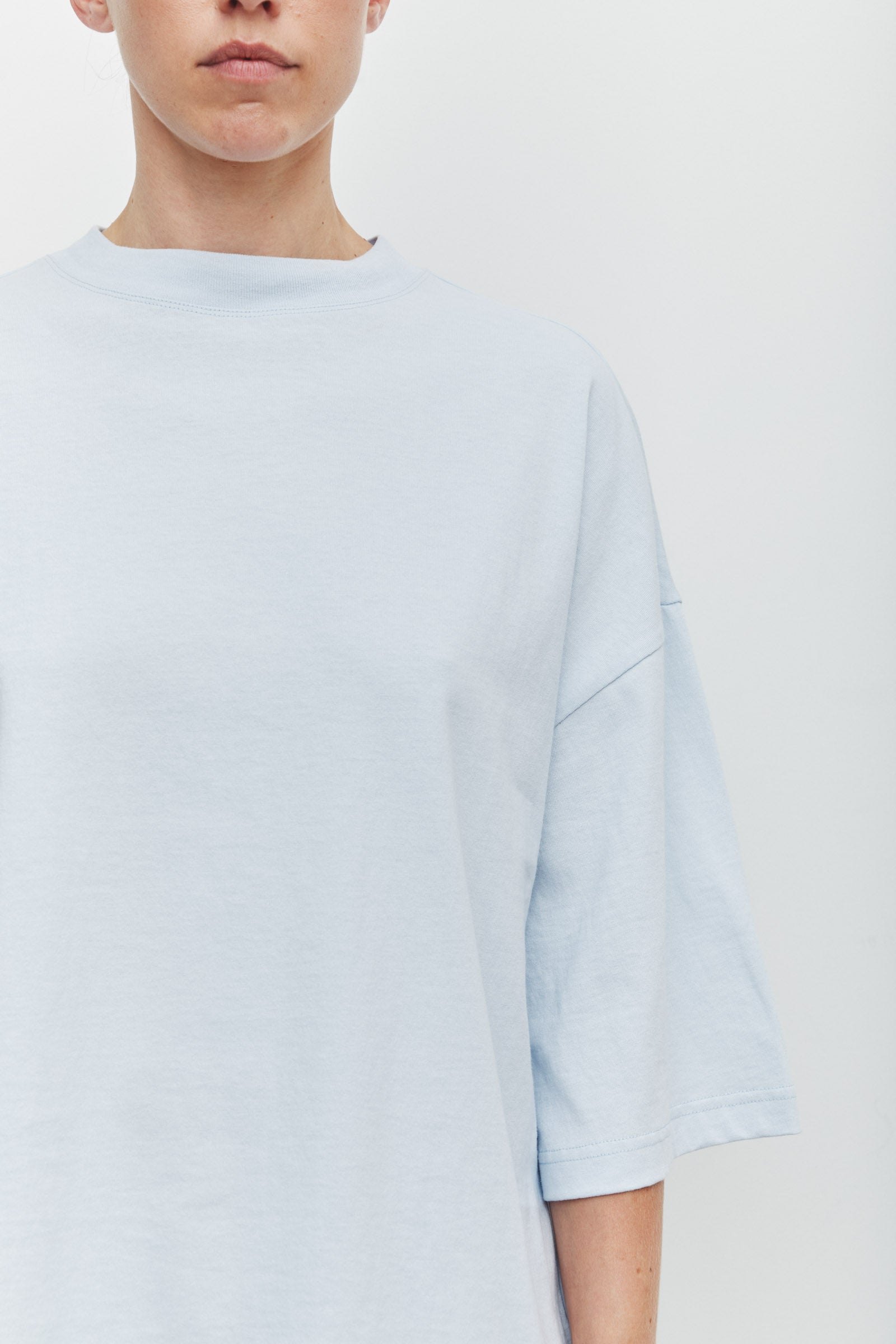 Max Cotton Oversize Tee Powder Blue