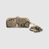 Oroton Cecile Sunglass Case | Taupe/Black