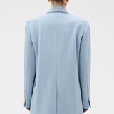 Oroton Double Breasted Blazer | Twilight Blue