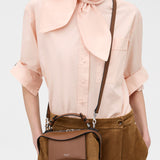 Oroton Mica Mini Bowler Suede | Teak (PRE-ORDER)