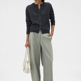 Oroton Cashmere Blend Cardigan | Charcoal