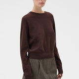 Oroton Scarf Knit | Dark Chocolate (PRE-ORDER)