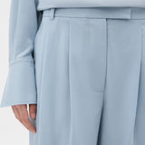 Oroton Pleat Detail Pant | Twilight Blue