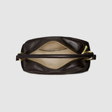 Oroton Lewis Day Bag | Crackle Dark Chocolate