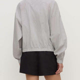 Assembly Label Phoenix Cotton Drawstring Jacket | Cream Check