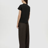 Camilla and Marc Janice Neat Fit Logo Tee | Black