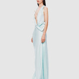 Misha The Harlow Satin Dress | Ice Blue (PRE-ORDER)