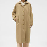 Oroton Reverse Check Mac | Camel