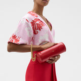 Oroton Romy Barrel Bag | Market Red (PRE-ORDER)