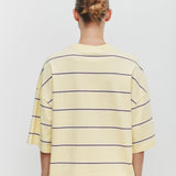 Nora Cotton Stripe Oversized Tee Rind Stripe