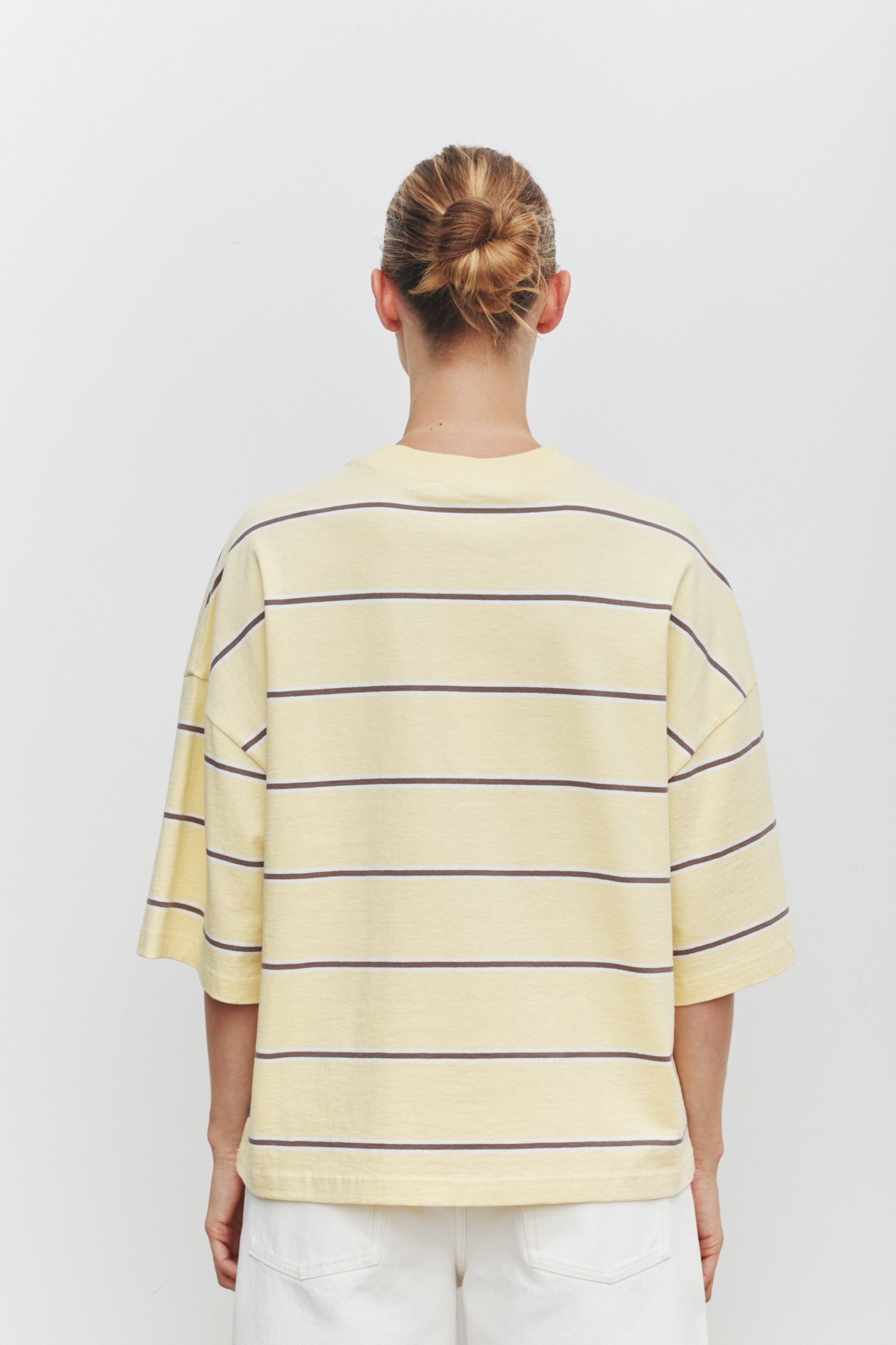 Nora Cotton Stripe Oversized Tee Rind Stripe