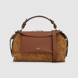 Oroton Mica Mini Bowler Suede | Teak (PRE-ORDER)