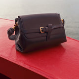 Oroton Margot Small Top Handle | Dark Chocolate