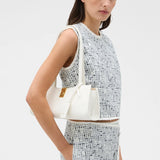 Oroton Millie Texture Baguette | Warm White