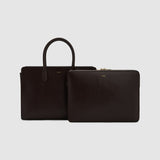 Oroton Muse 15" Worker Tote | Dark Chocolate