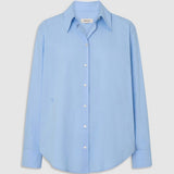 Oroton Wren Poplin Shirt | French Blue (PRE-ORDER)