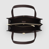 Oroton Millie Work Tote | Dark Chocolate
