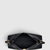 Oroton Allegra Medium Clutch Crackle | Black