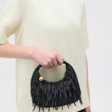 Oroton Clara Mini Bag | Satin Black