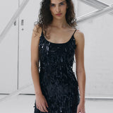 Effie Kats Kenzio Gown | Black Sequin