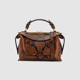 Oroton Mica Mini Bowler | Copper Snake