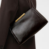 Oroton Miriam Crackle Day Bag | Dark Chocolate