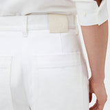 Oroton White Twill Pant | White
