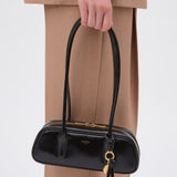 Oroton Louisa Mini Baguette Crackle | Dark Chocolate (PRE-ORDER)