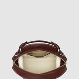 Oroton Mica Bowler Vegan Leather | Dark Chestnut