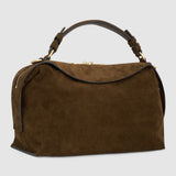Oroton Mica Large Bowler Suede | Husk Brown (PRE-ORDER)
