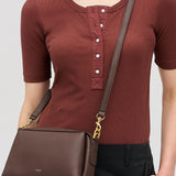 Oroton Alice Crossbody | Chocolate (PRE-ORDER)