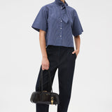 Oroton Check Tie Neck Shirt | North Sea