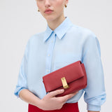 Oroton Etta Mini Clutch Smooth | Garnet (PRE-ORDER)