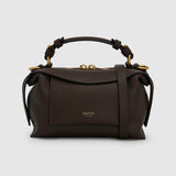 Oroton Mica Mini Bowler | Dark Chocolate